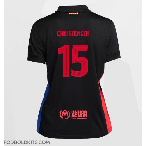 Barcelona Andreas Christensen #15 Udebanetrøje Dame 2024-25 Kortærmet